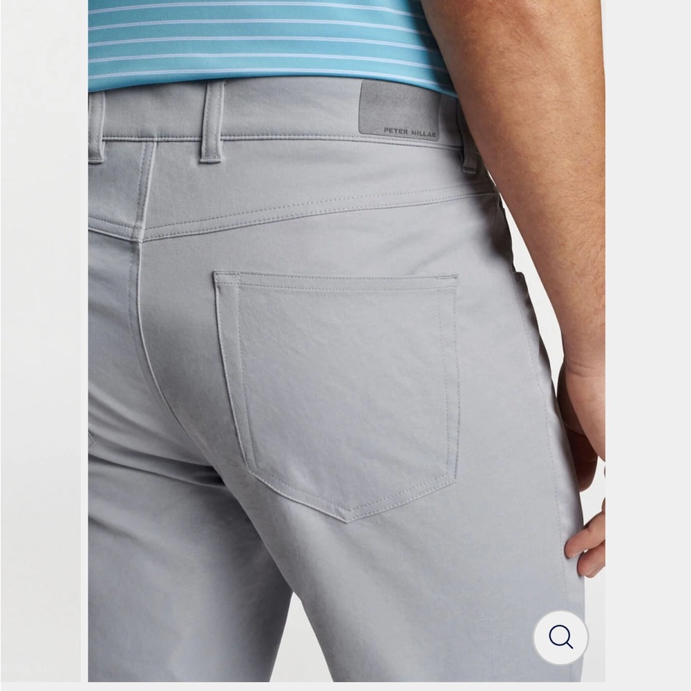 Peter Millar eb66 Performance Five Pocket Pant in Grey Gale Color - Picture 3 of 10
